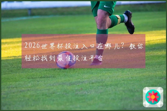 2026世界杯投注入口在哪儿？教你轻松找到最佳投注平台